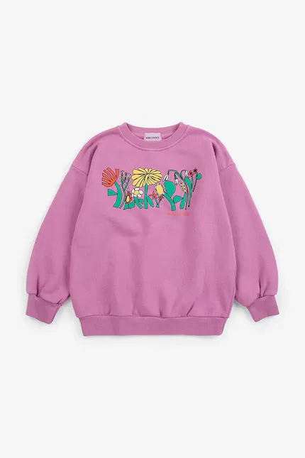 Толстовка с капюшоном Color Herbalist relaxed sweatshirt Bobo Choses, фиолетовый — фото 2