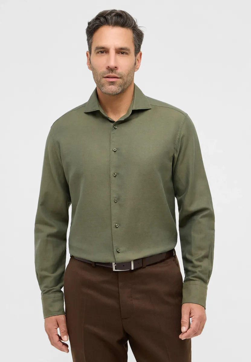 

Рубашка Eterna с длинными рукавами "MODERN FIT", хаки