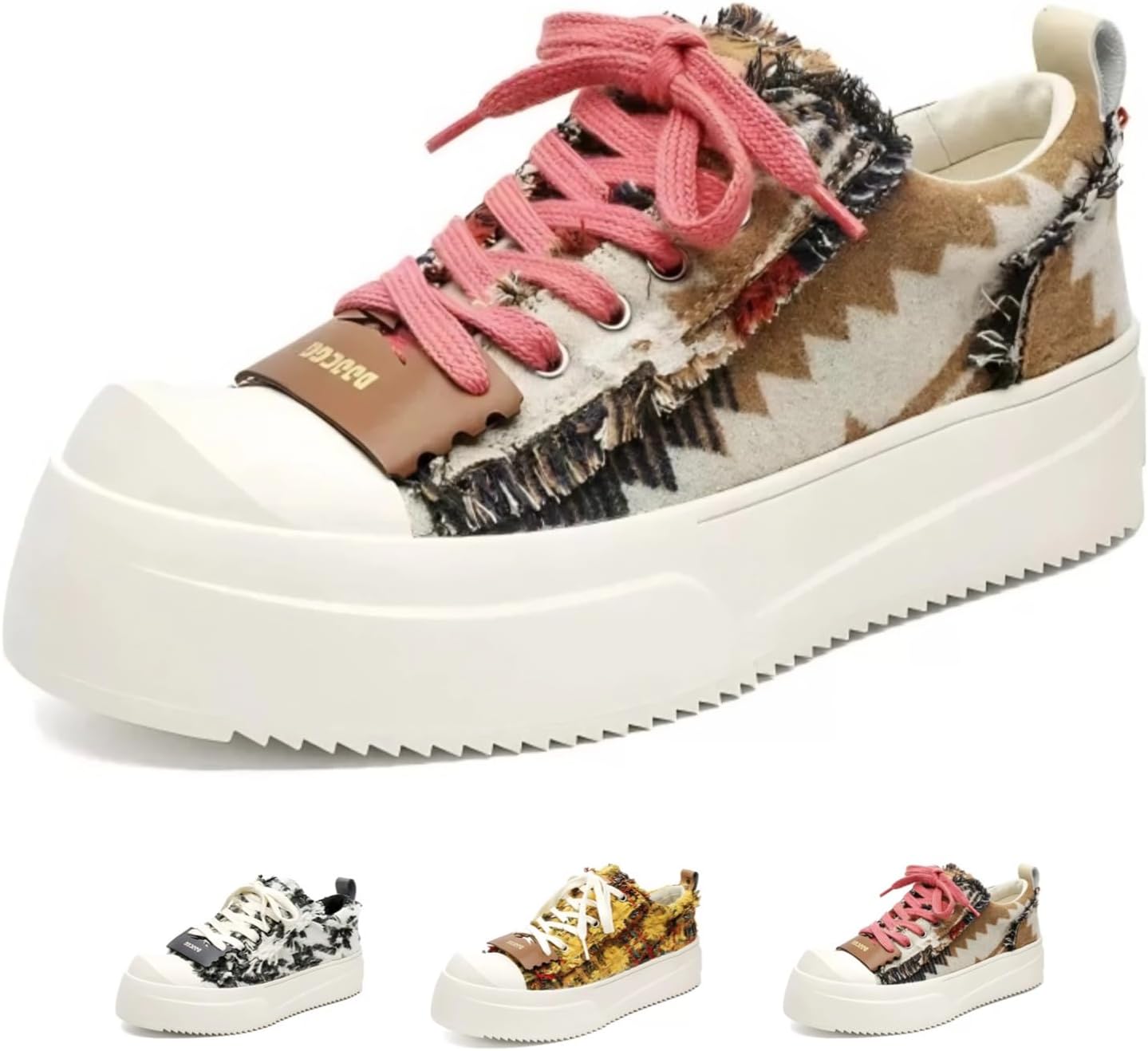 

Массивные кроссовки для женщин и мужчин в стиле Y2K, обувь на платформе, винтажная эстетика, прогулочные кроссовки, модные кроссовки Acaritouch, коричневый