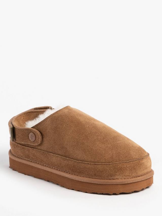 Женские мюли Quinn из овчины Just Sheepskin, Chestnut — фото 4
