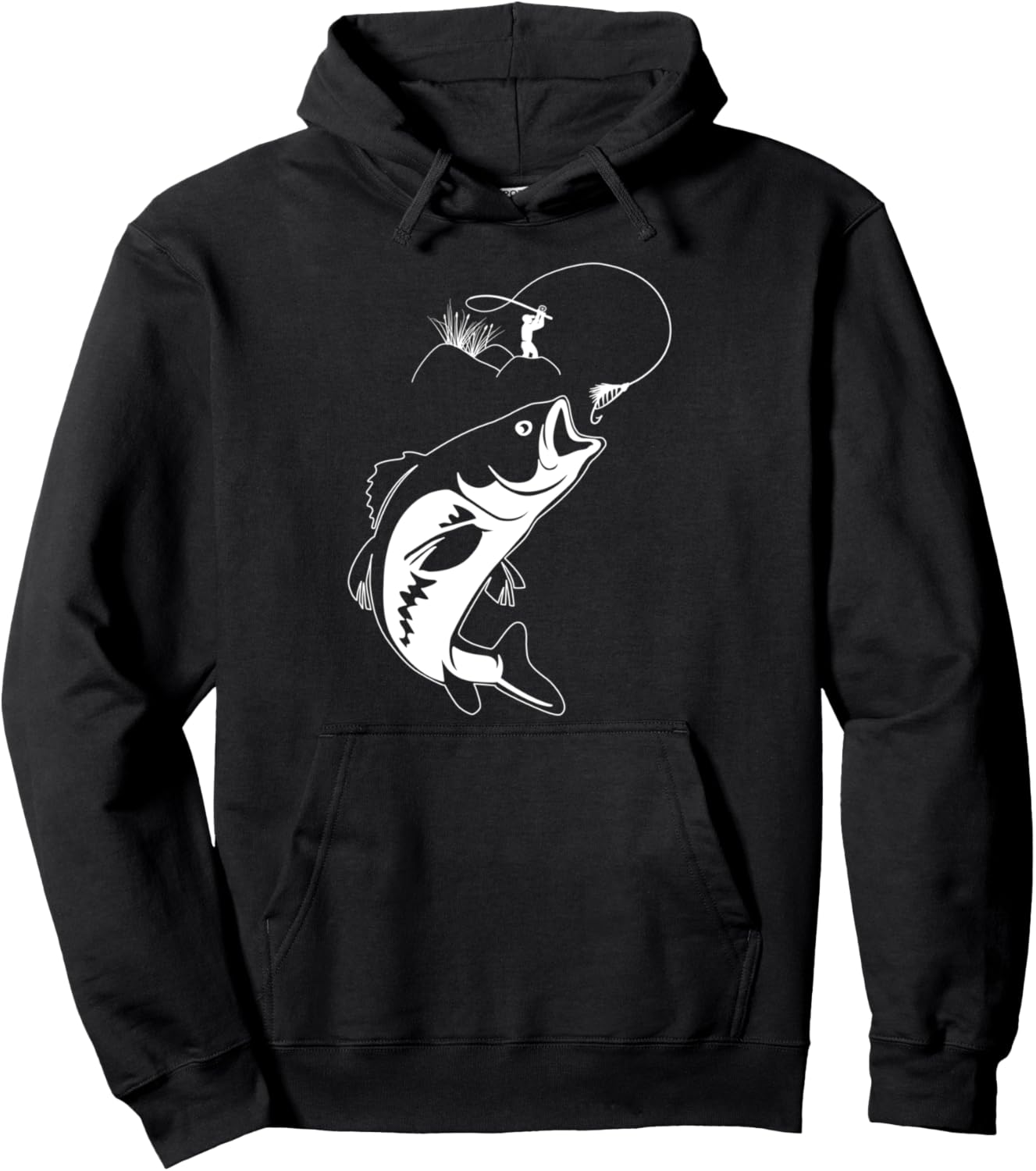 

Толстовка для нахлыстовой рыбалки с изображением удочки и мушки для любителя нахлыстовой рыбалки Fishing And Fly Fishing Gifts, черный