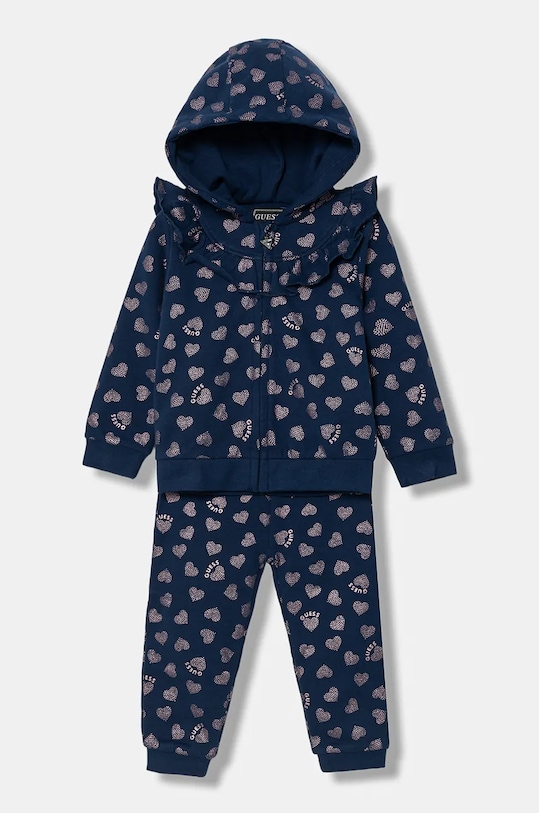 

Комплект из 2 хлопковых детских спортивных костюмов Guess, темно-синий
