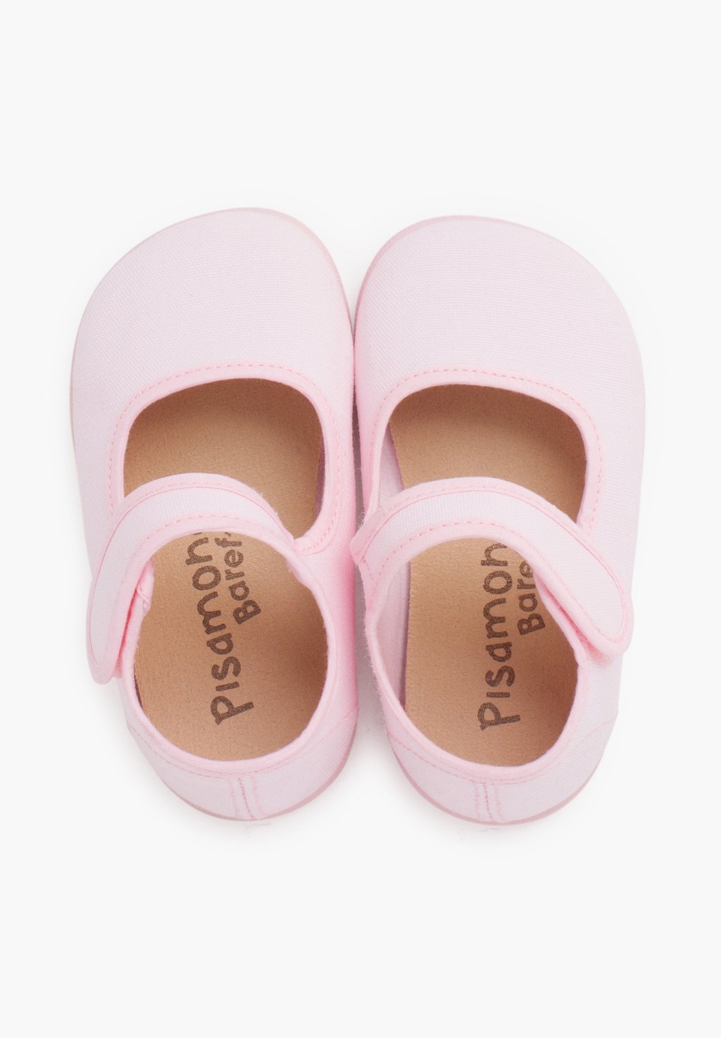 Балетки с ремешком на щиколотке MERCEDITAS BAREFOOT LONA CIERRE ANCHO Pisamonas, розовый — фото 3
