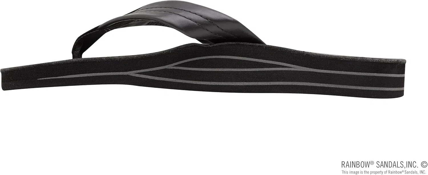 Мужские сандалии Rainbow из двухслойной кожи с поддержкой свода стопы Rainbow Sandals, Classic Black — фото 2