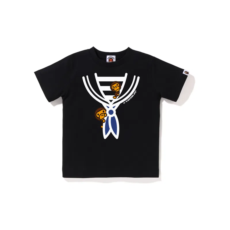 Футболка SS26 для детей 3-7 лет A BATHING APE, Black BKX
