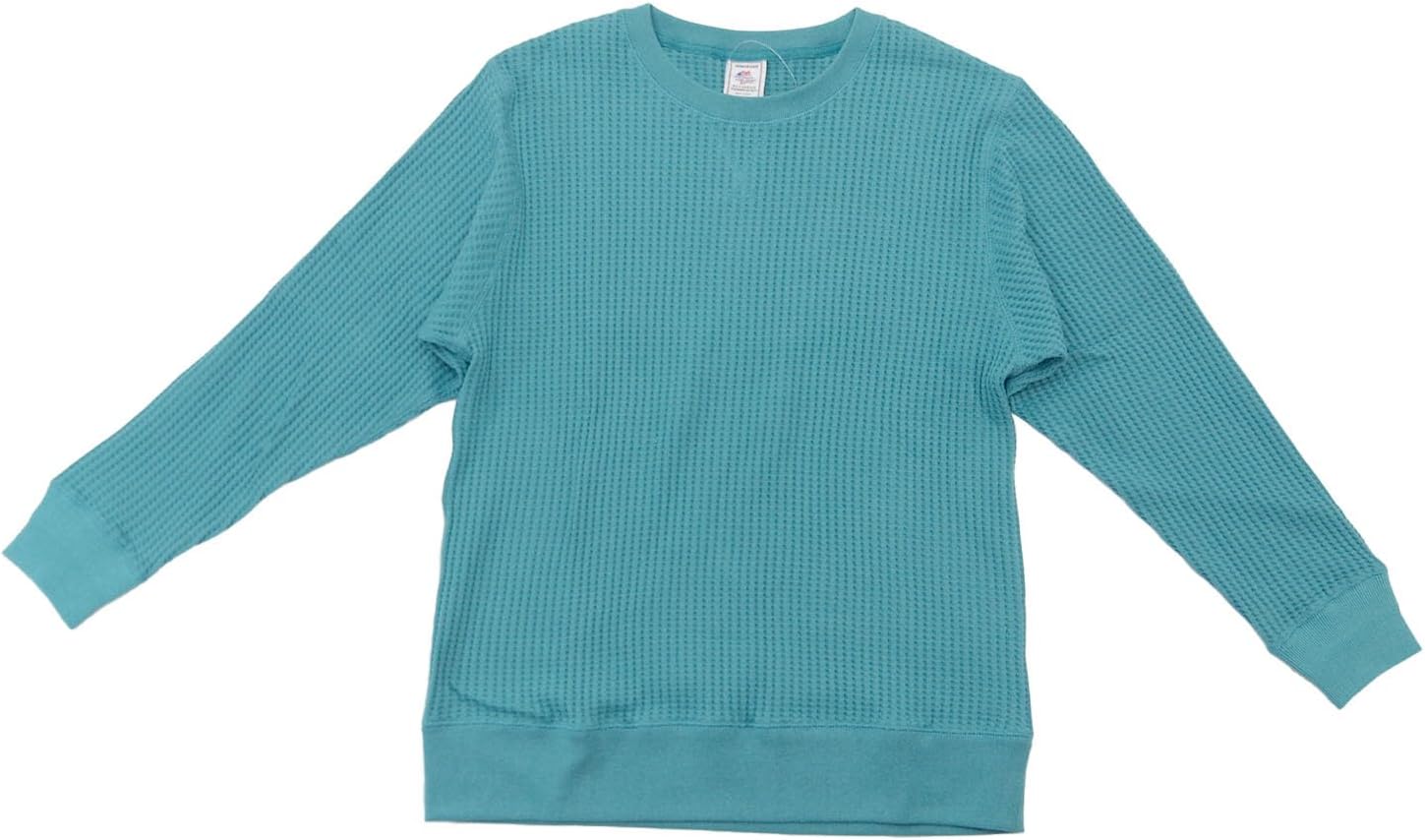 

Толстовка JEMORGAN Big Waffle Crew, синий/зеленый