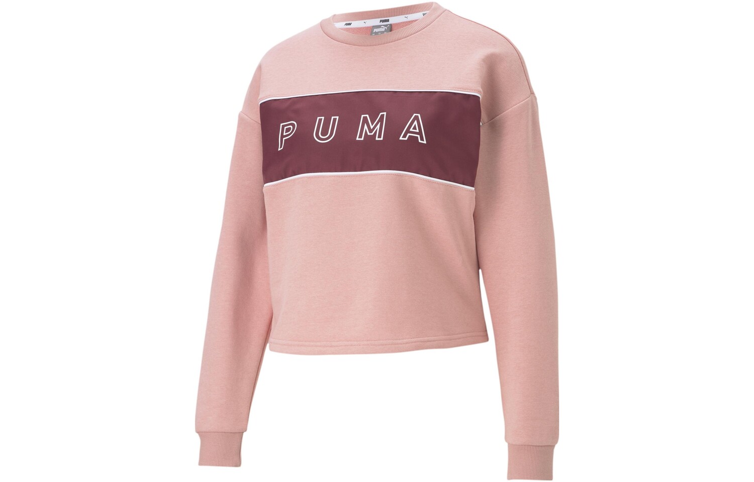 

STYLE CAT Атласная толстовка Crew женская розовая Puma