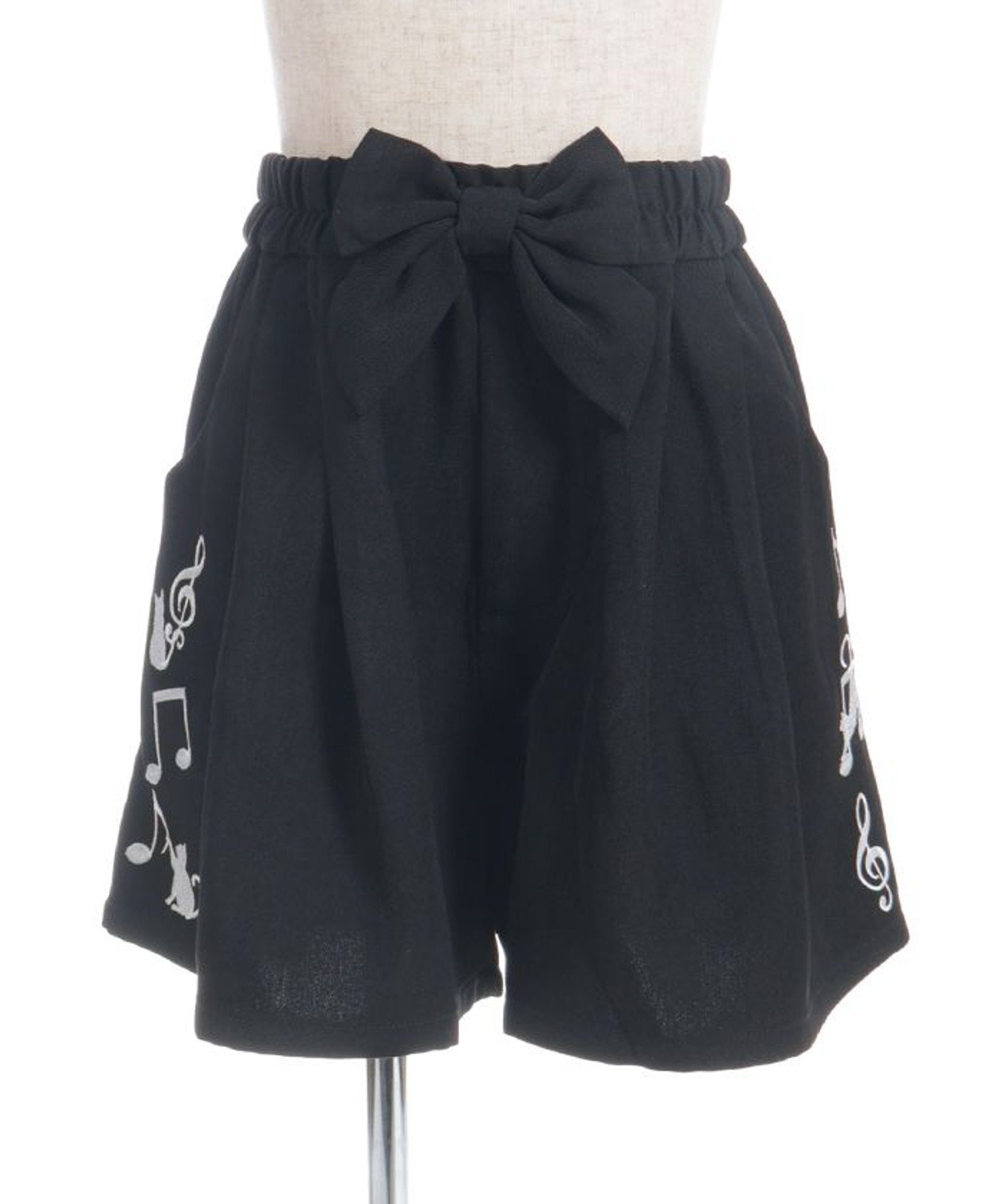 Брюки Onpu Neko с вышивкой лентами Axes femme kids, Black