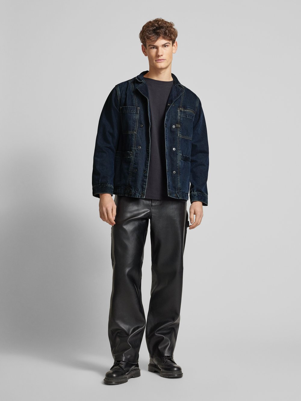 

Джинсовая куртка с нашивкой-лейблом, модель «Correct» G-Star Raw, темно-синий