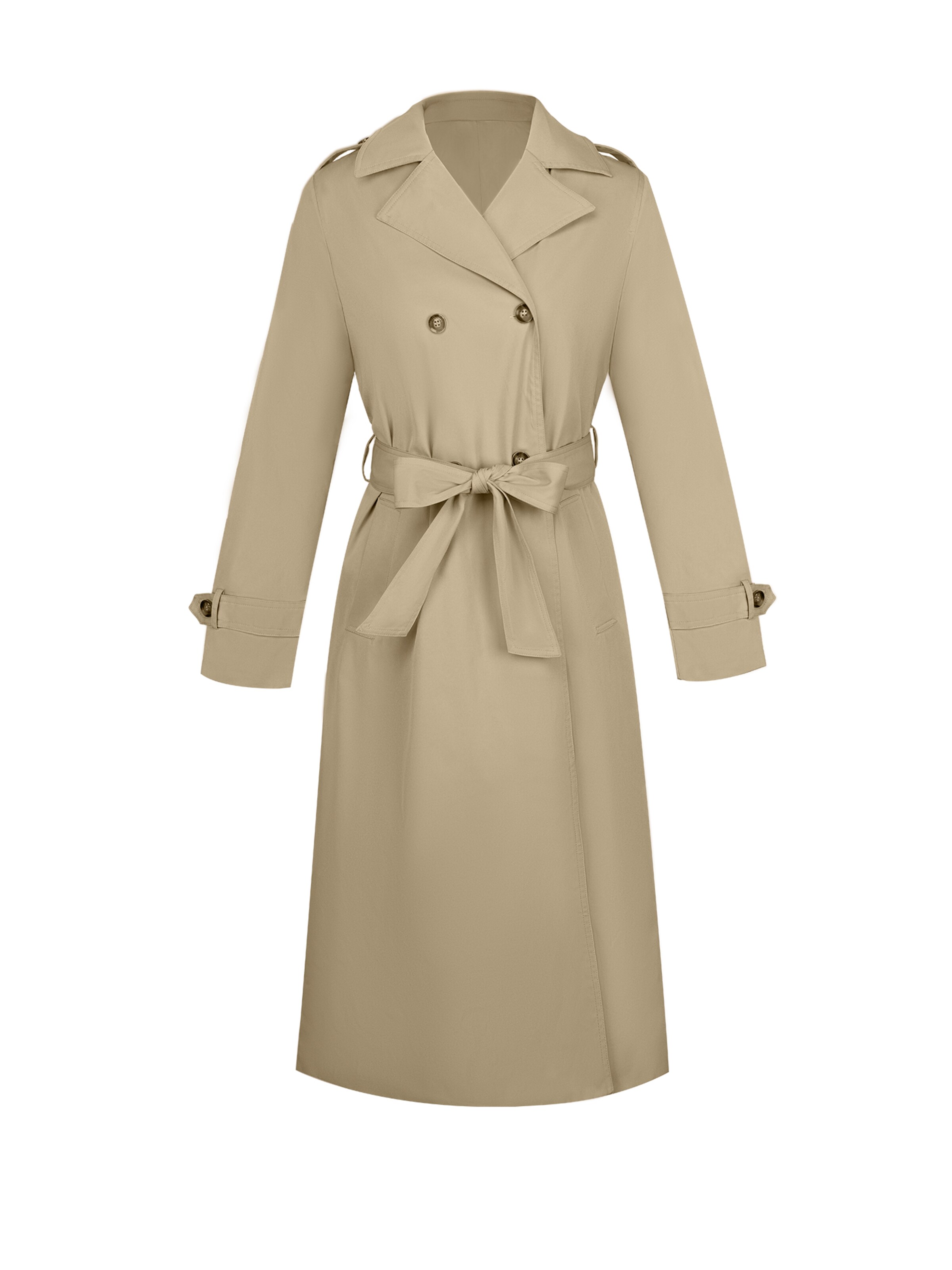 

Cupshe Демисезонное пальто 'CAA01E4H001HH' в цвете Khaki