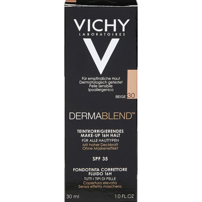 

DERMABLEND корректирующий цвет лица макияж 30 бежевый VICHY, 30 ml