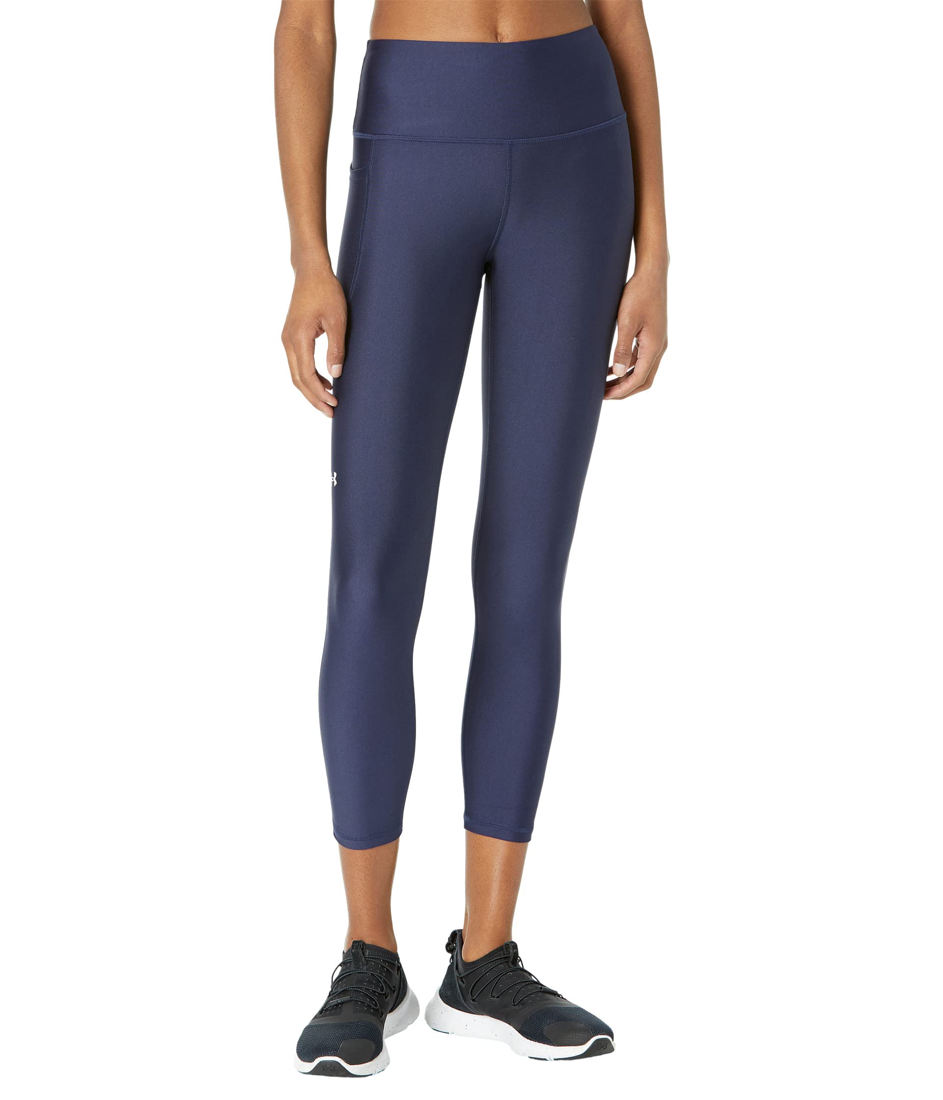 

Брюки Under Armour Heatgear Armour High-Waisted Ankle Leggings, Midnight Navy/White