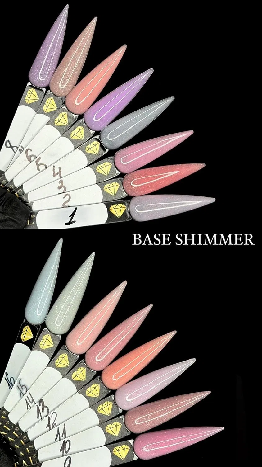 Базовое УФ-гель покрытие для ногтей Base Shimmer Crystal Professional Crystal Professional, Pink 014 — фото 3