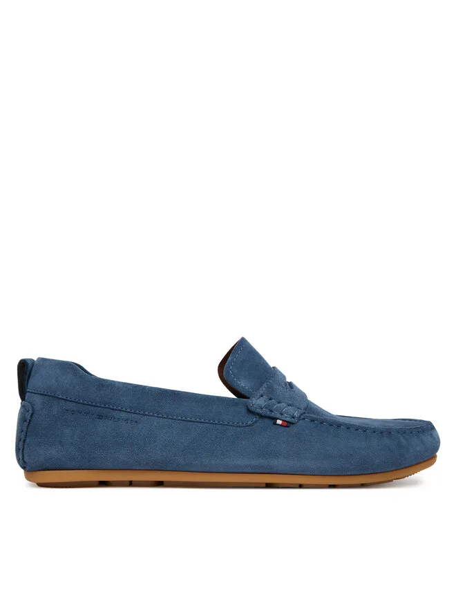 Tommy Hilfiger Мокасины Core Hilfiegr Suede Driver FM0FM05789 синего цвета