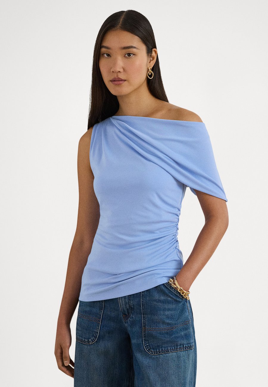 

Топ Lauren Ralph Lauren JERSEY OFF-THE-SHOULDER TOP, Banker Blue/Light Blue