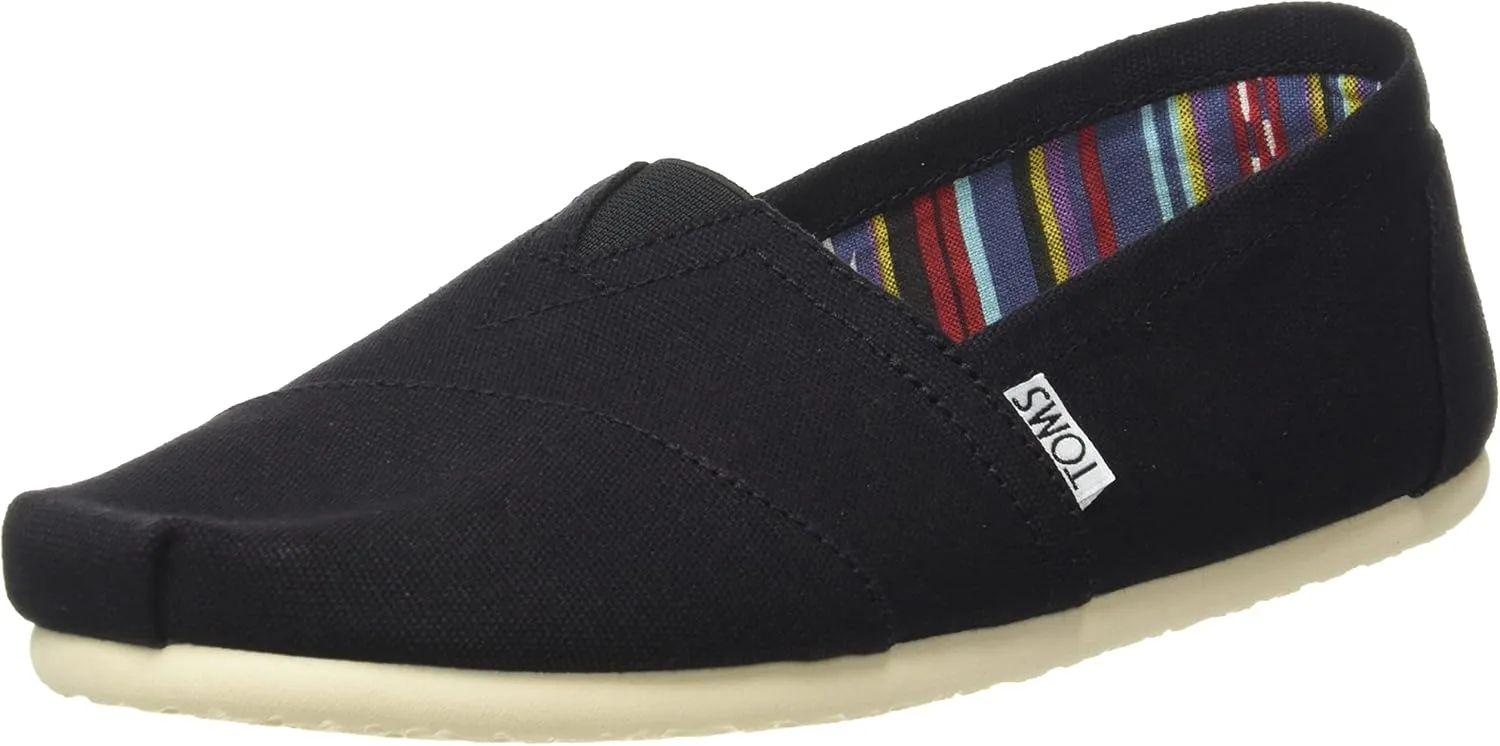 Мужские шлепанцы Toms Alpargata Core имеют плоское основание, белый/черный
