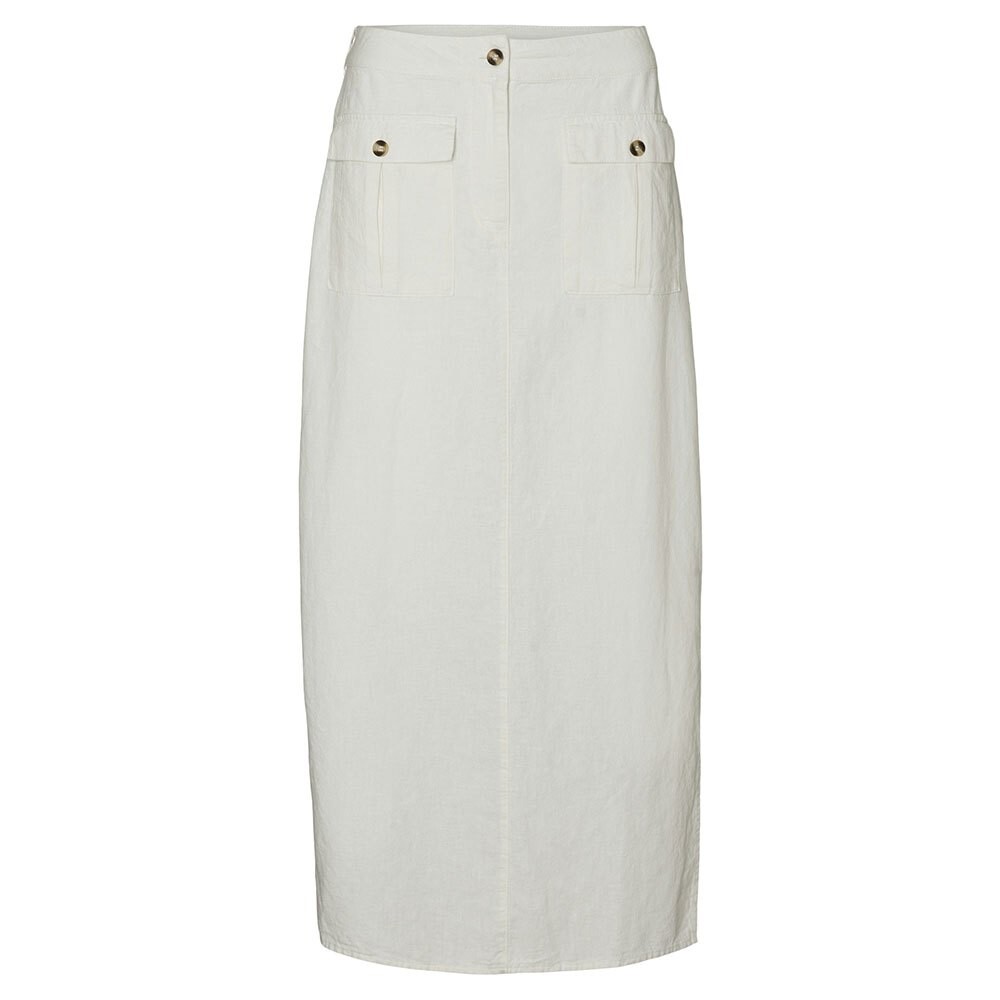 Юбка Vero Moda Luna Pocket Long, бежевый