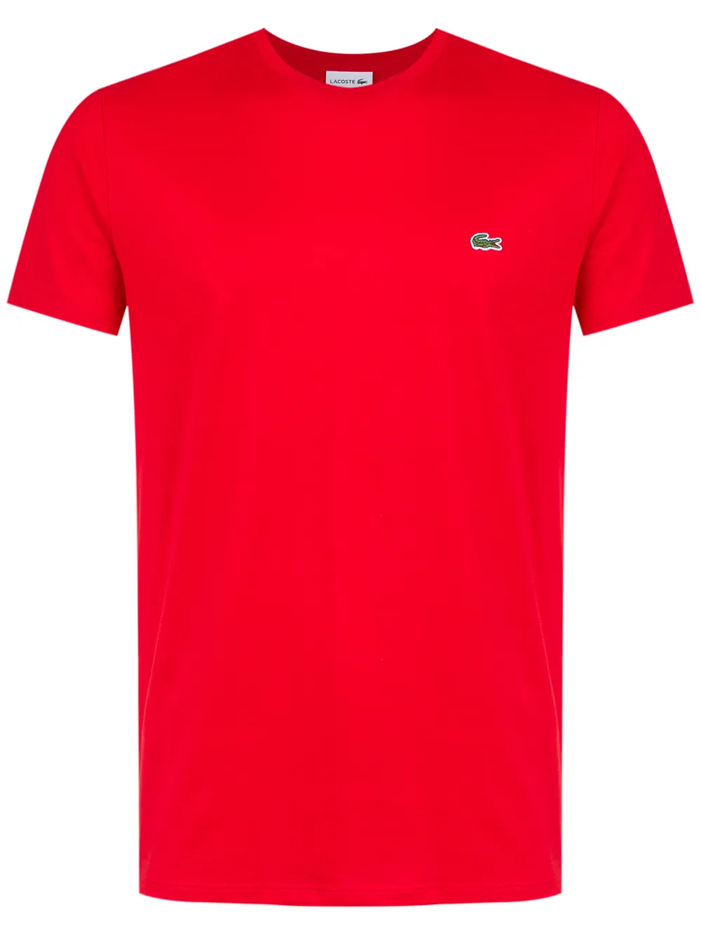 

Футболка с вышитым логотипом Lacoste, красный