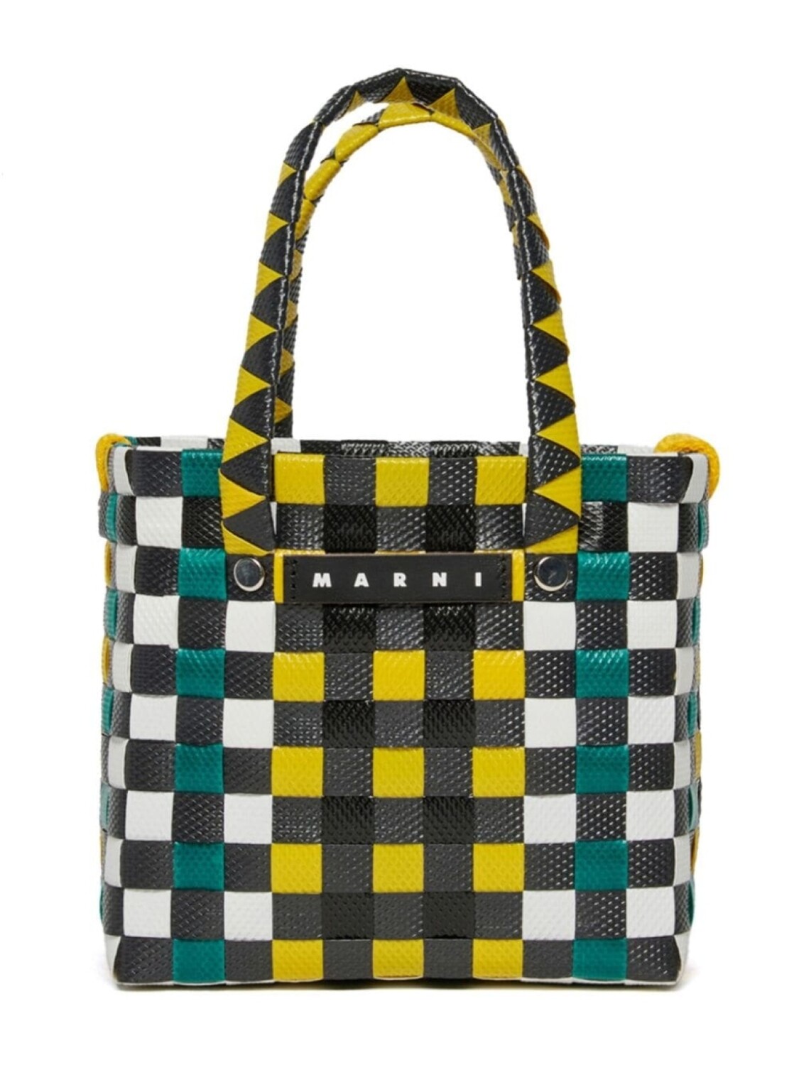 

Сумка-тоут micro Basket Marni Kids, желтый