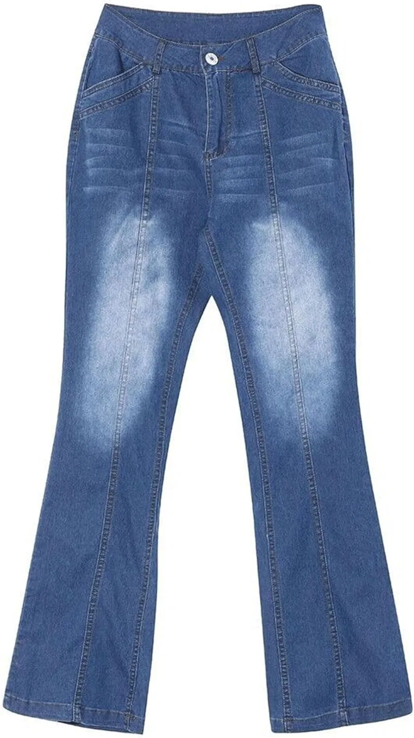 Джинсы клеш Rise Flare, Dark Blue — фото 4