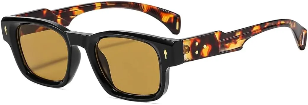 

Солнцезащитные очки с защитой UV400 | Rivets Punk Blue Gradient | для женщин и мужчин, для занятий спортом на открытом воздухе и вождения DSVIGF, Black Tea