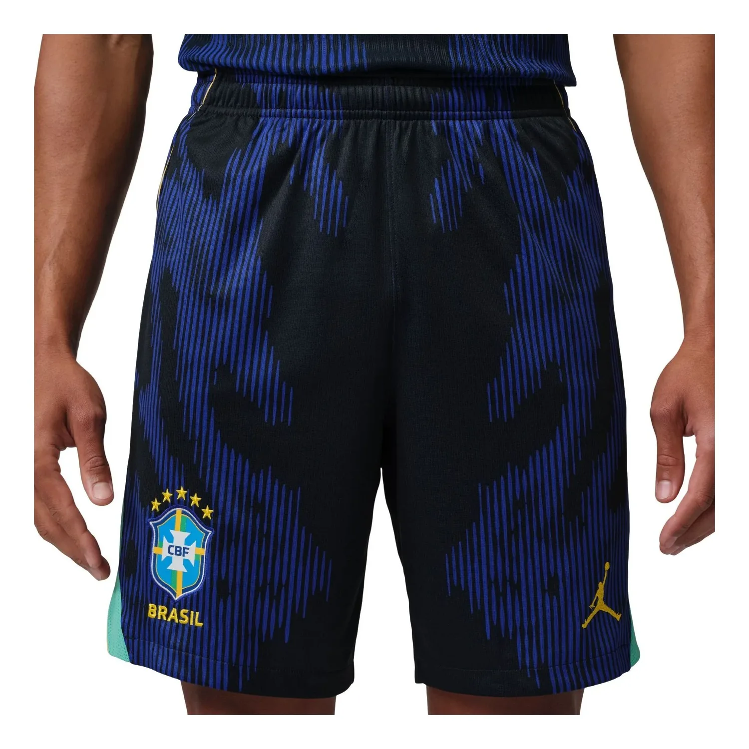 Футбольные шорты Air Jordan Brazil 2026 Stadium Away Dri-Fit Soccer Replica Shorts 'Royal Black'
