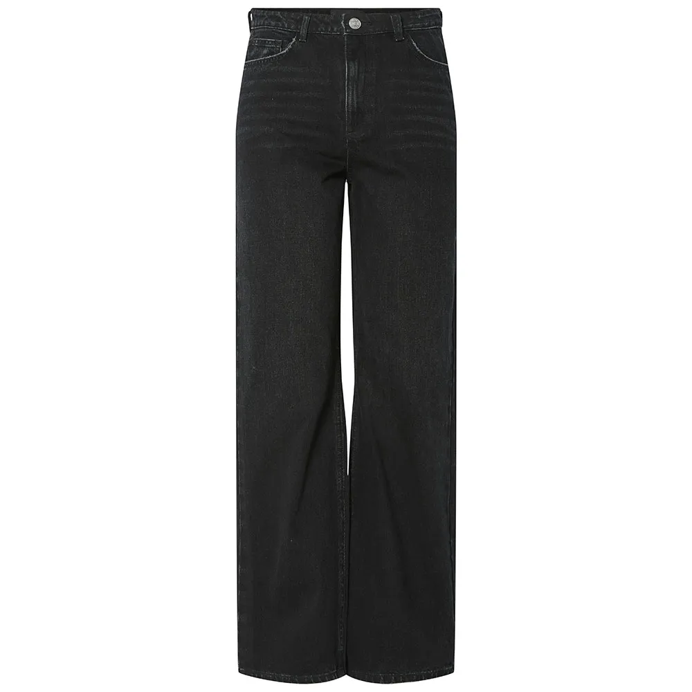 

Джинсы Pieces Kate Bl Straight Fit high waist jeans, черный