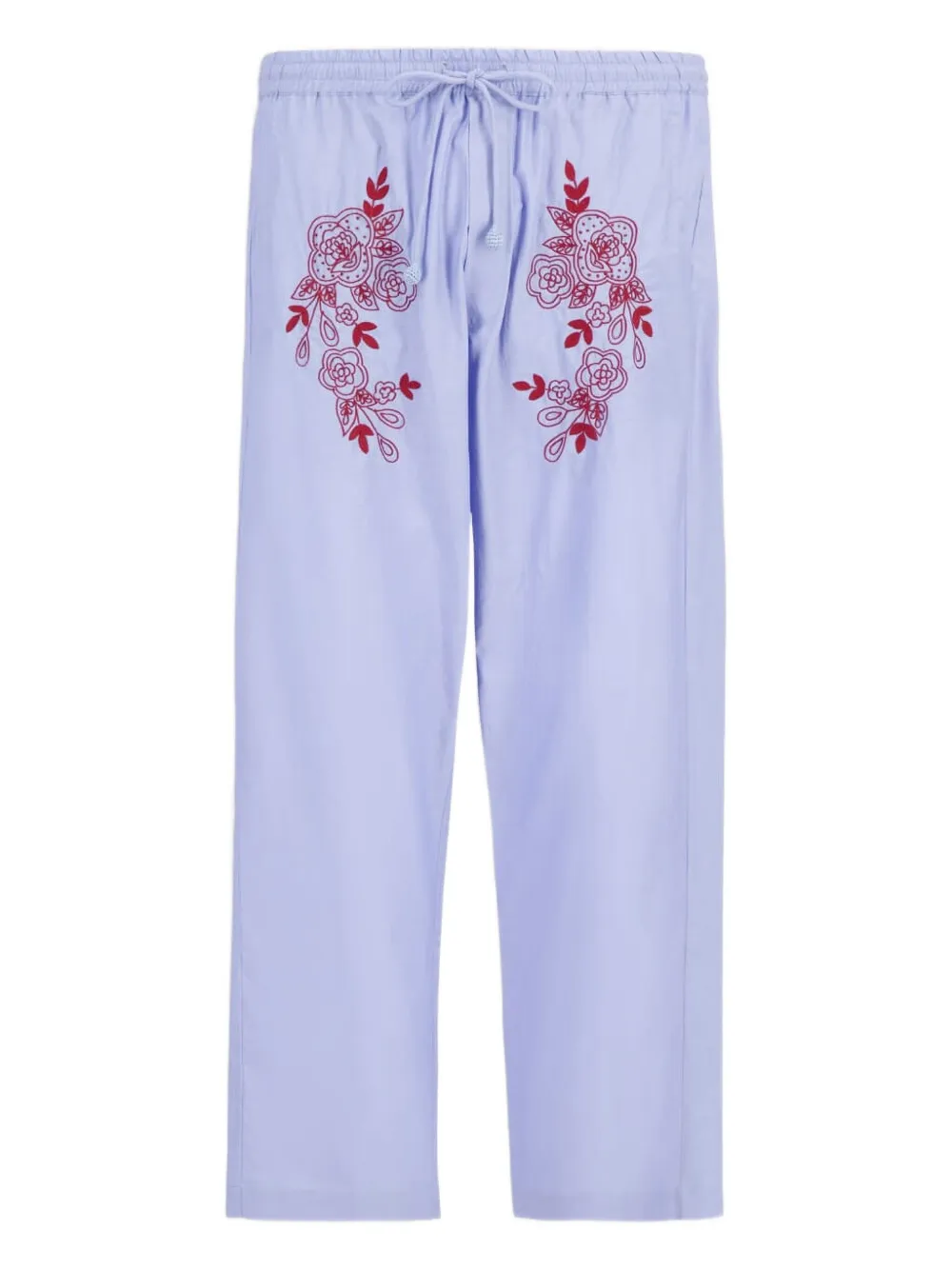 

Брюки с цветочной вышивкой Baziszt, синий