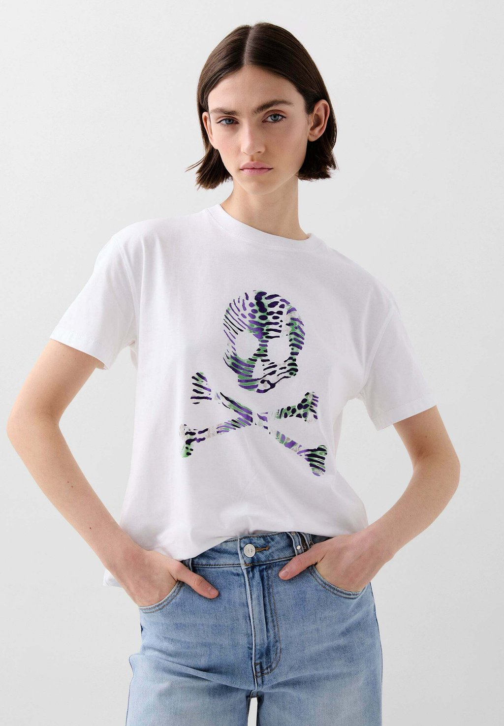 

Футболка с принтом SKULL FANCY Scalpers, фиолетовый