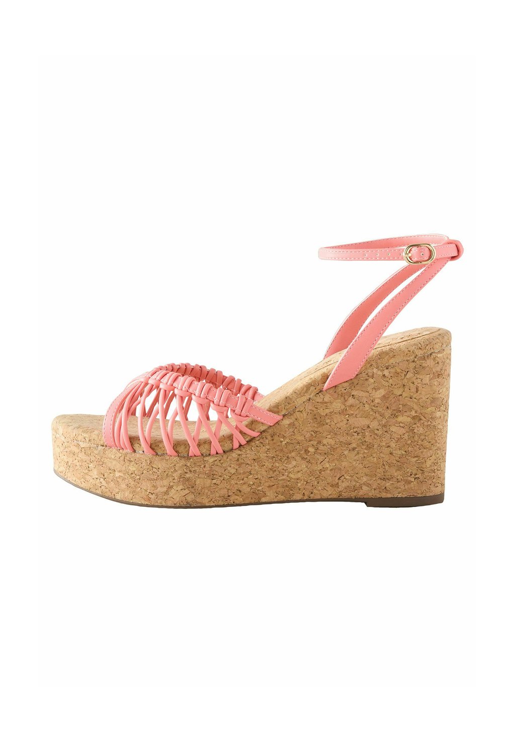 Босоножки на танкетке REGULAR FIT - FOREVER COMFORT TOE WEAVE DETAIL - Platform sandals Next, розовый