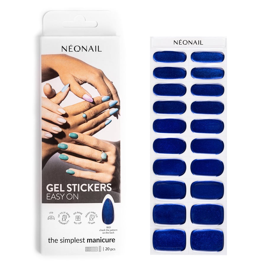 

Гибридный лак NEONAIL в наклейках GEL STICKERS EASY ON M01