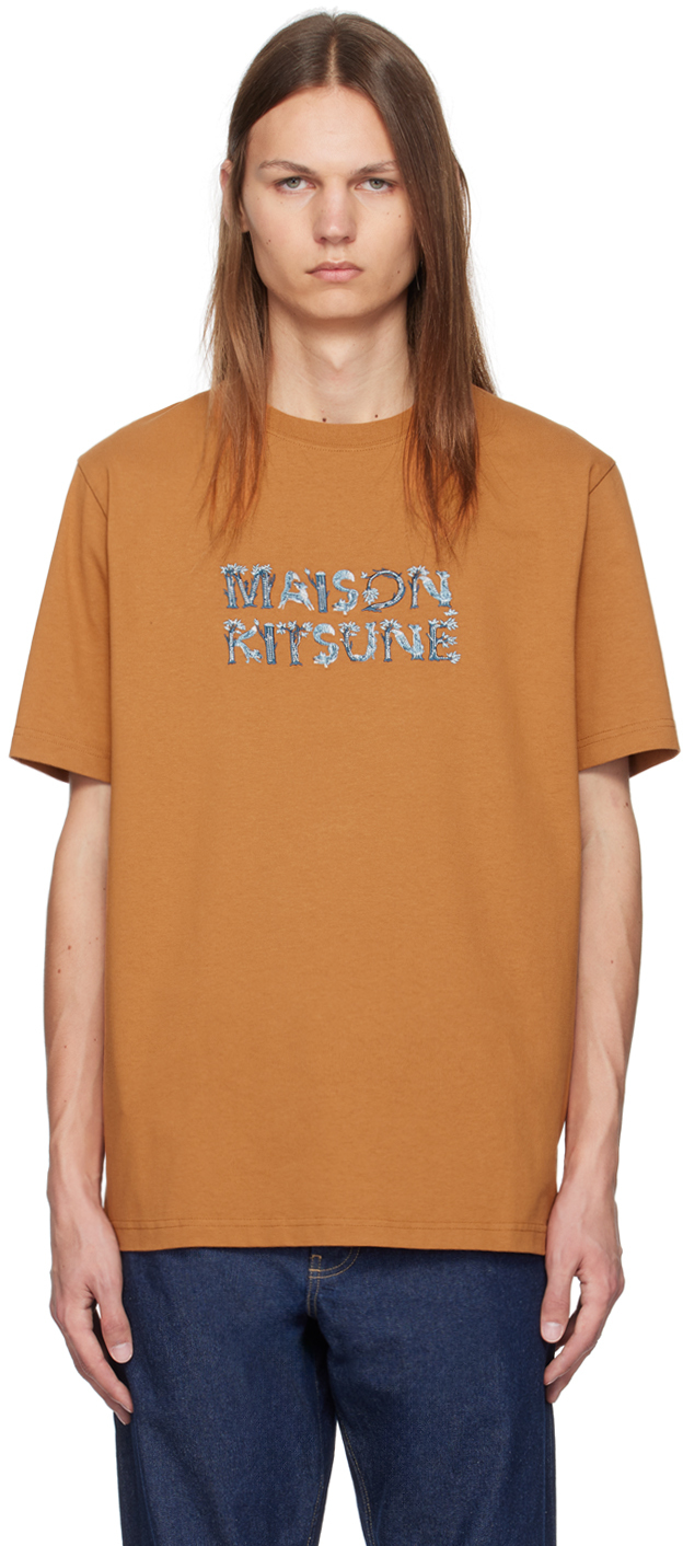 

Футболка Orange Woodland Alphabet Comfort Maison Kitsune