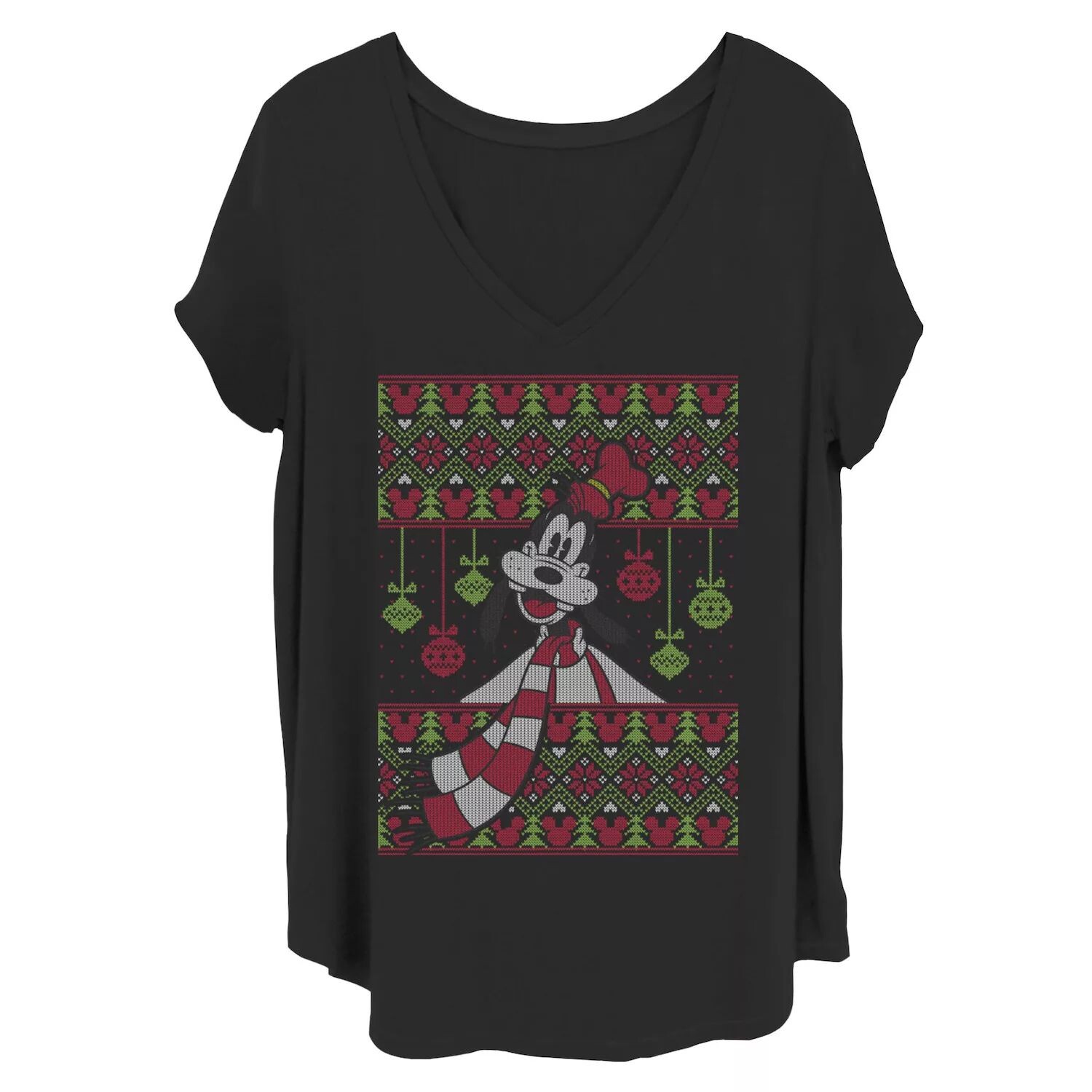 

Рождественская футболка-свитер Juniors Plus Disney Goofy Licensed Character