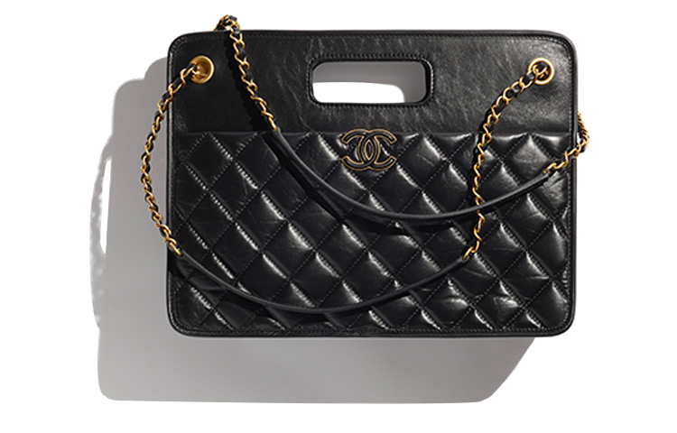 

CHANEL Повседневная сумка через плечо из состаренной телячьей кожи