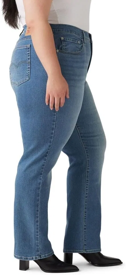Джинсы High Rise Straight, Levi's, цвета Индиго — фото 3