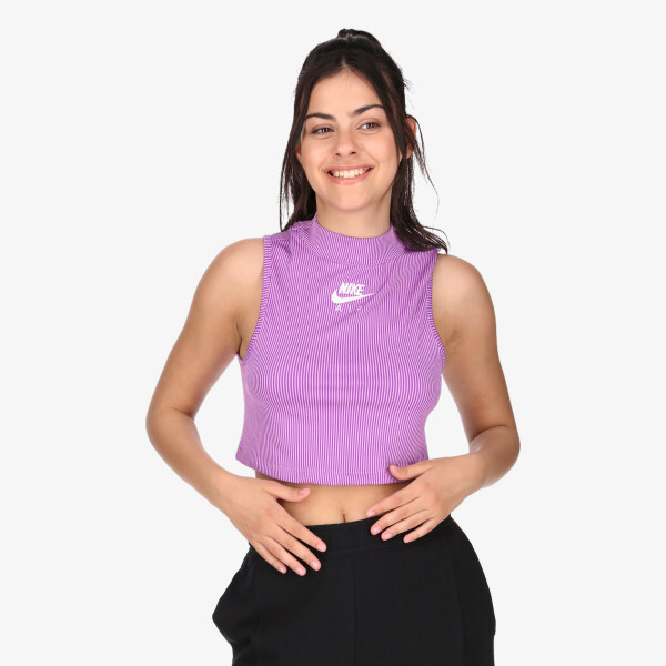 

Короткая блузка в рубчик с резервуаром для воздуха nsw Nike