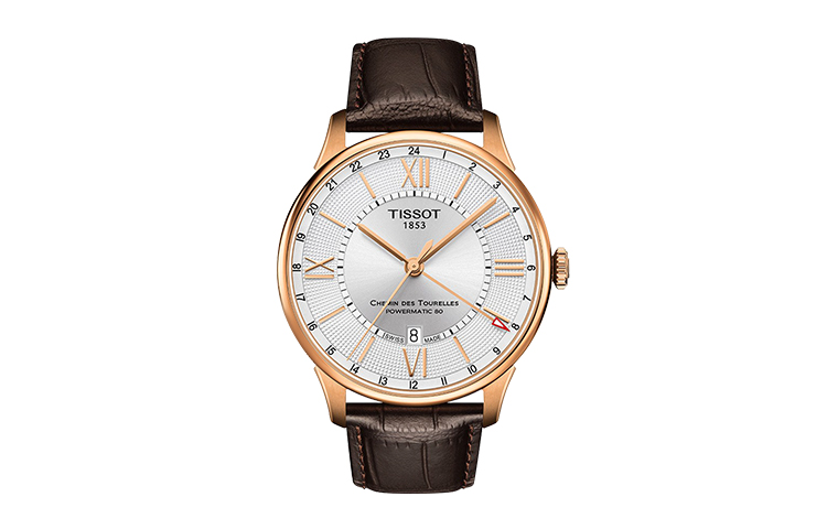 

TISSOT Часы Men's Tourelles Collection Watch, Silver Dial