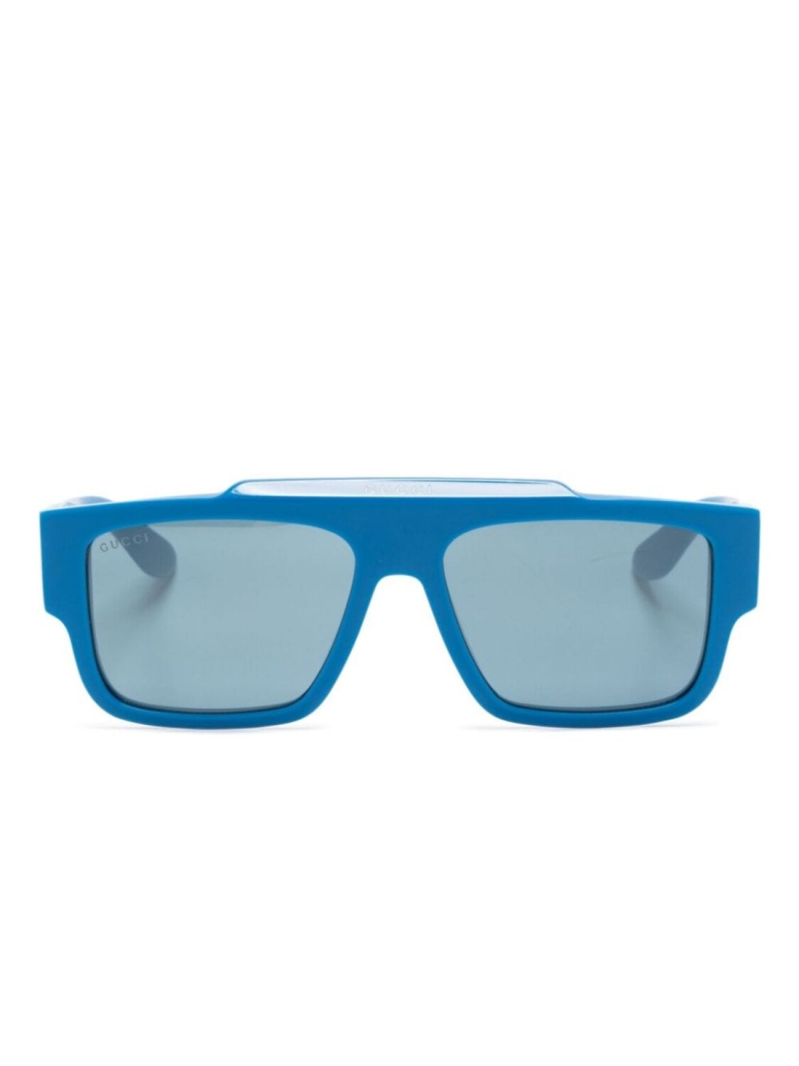 

Gucci Eyewear солнцезащитные очки в квадратной оправе с логотипом, синий