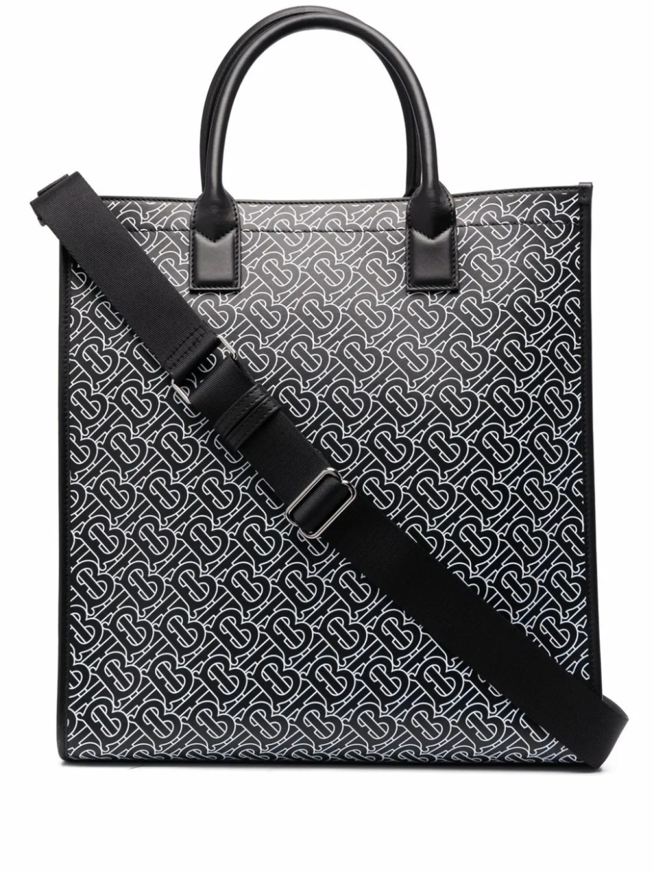 

Burberry сумка-тоут с монограммой, черный