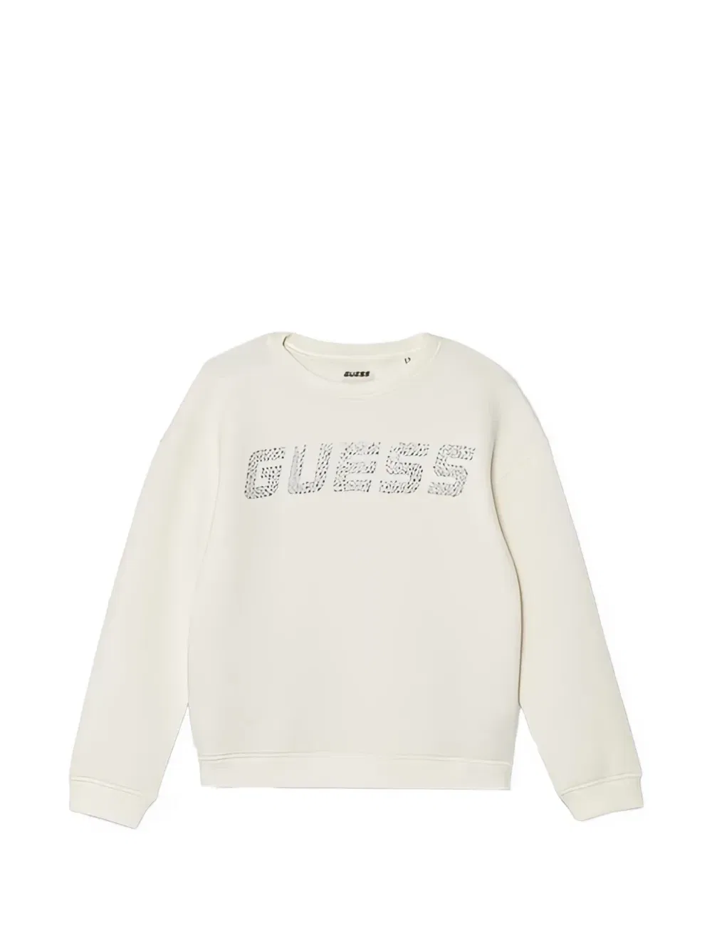 Топ, украшенный стразами GUESS Kids, белый