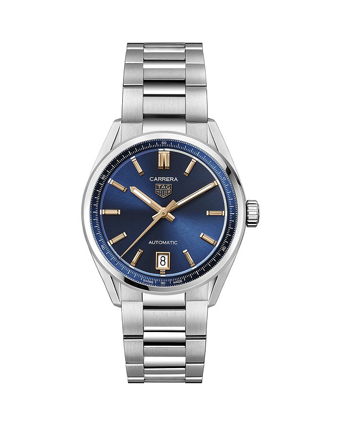 

Часы Carrera Timeless, 36 мм TAG Heuer, синий