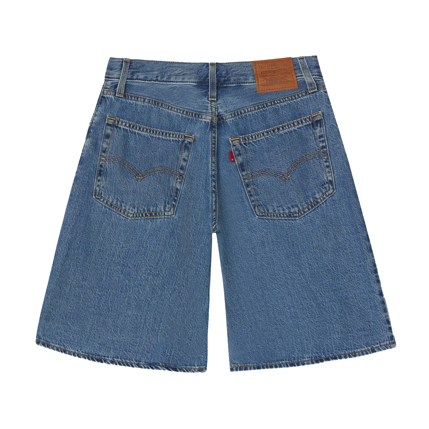 Джинсовые шорты с патчем-логотипом Levis, Blue — фото 3