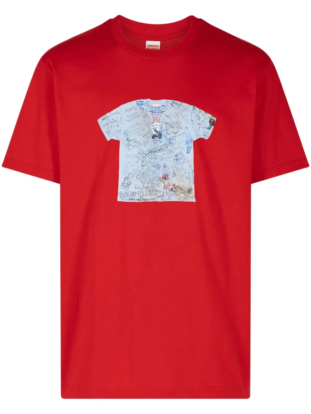 Первая футболка в честь 30-летия Supreme, красный