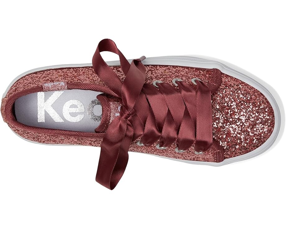 Кроссовки Keds Kids Triple UP Glitter Celebrations, цвет Pink Glitter — фото 2