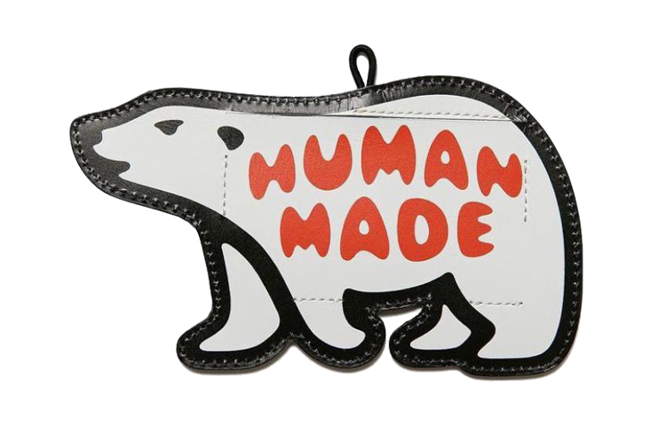 

Кожаный кардхолдер из коровьей кожи обычный женский белый HUMAN MADE