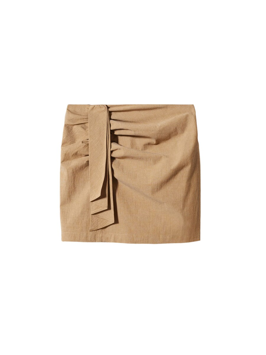 

Мини юбка MANGO Rustic, Light brown