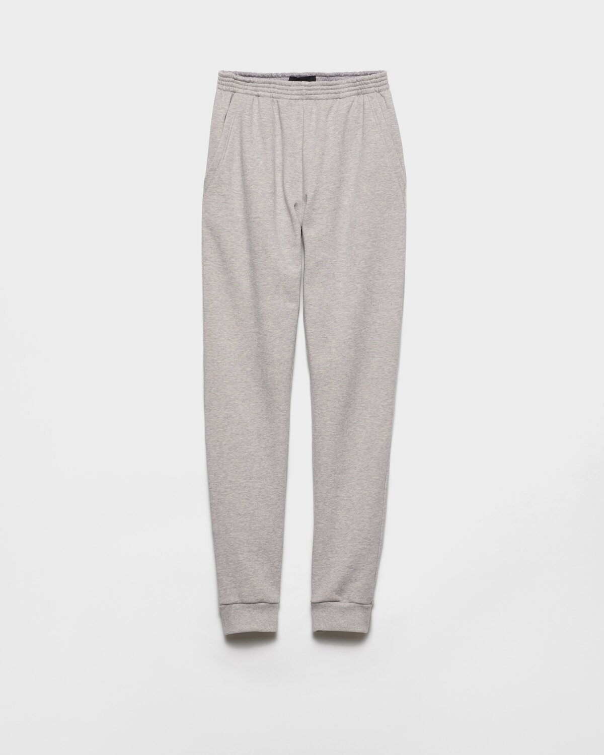 

Джоггеры из хлопкового флиса Prada, серый