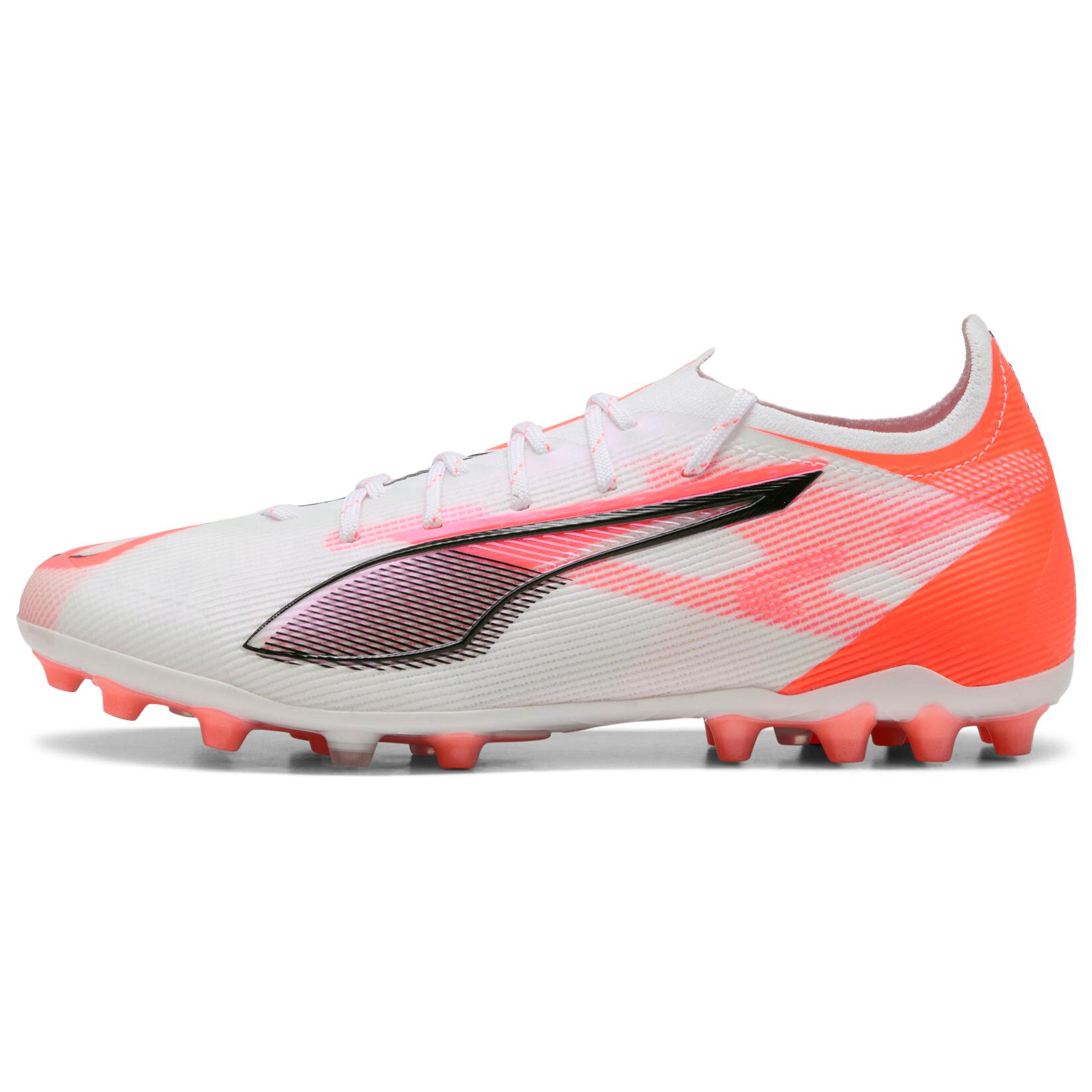 PUMA Футбольные бутсы Ultra 5 Collection MG Multi Ground унисекс, белые, оранжевые