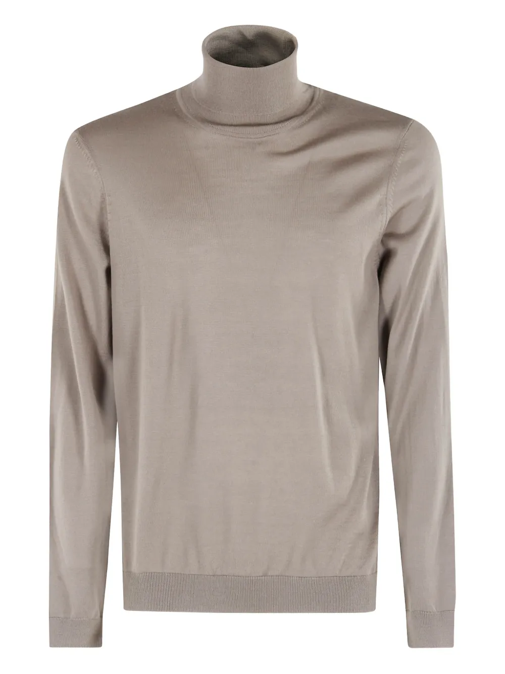 

Свитер с длинными рукавами и воротником-стойкой Boss, коричневый