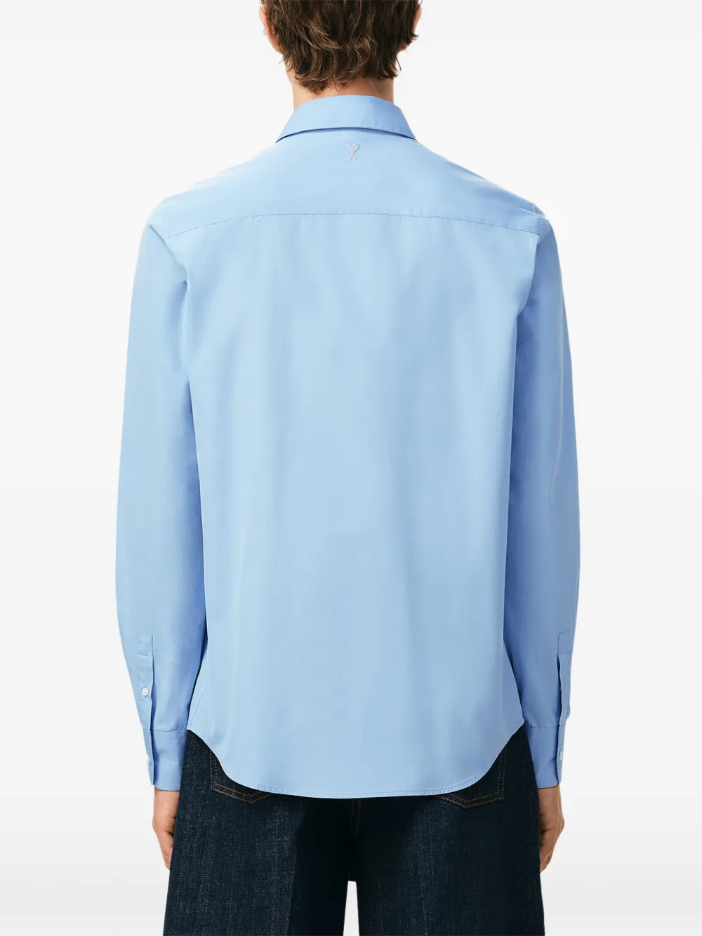 Футболка с вышитой монограммой Ami de Coeur Ami Paris, синий — фото 4